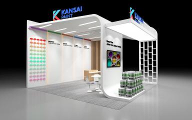 KANSAI  PAINT展台模型