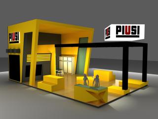 PIUSI展览3D模型