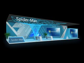 spider-Man展台模型设计