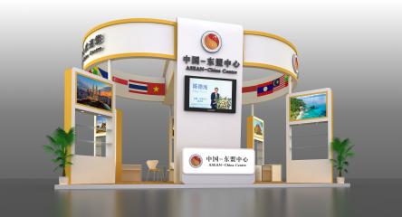中国-东盟中心展览设计3d模型