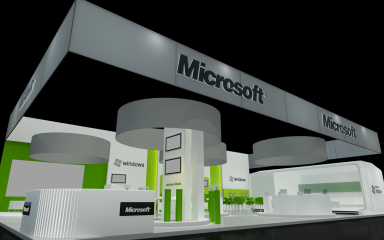 Microsoft展台模型