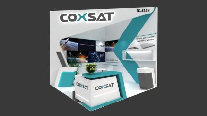 COXSAT展台模型