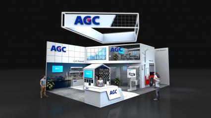 AGC玻璃2展台模型