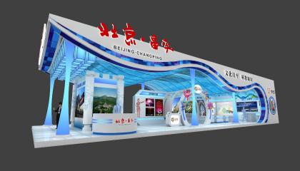 北京昌平展台3d 模型