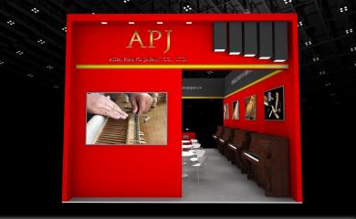 亚洲钢琴3D模型