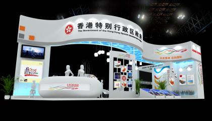 香港展台3D模型