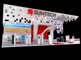 SUNTECH展台模型