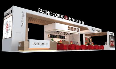 太平洋咖啡展台模型