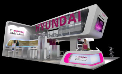 HYUNDAI展台模型