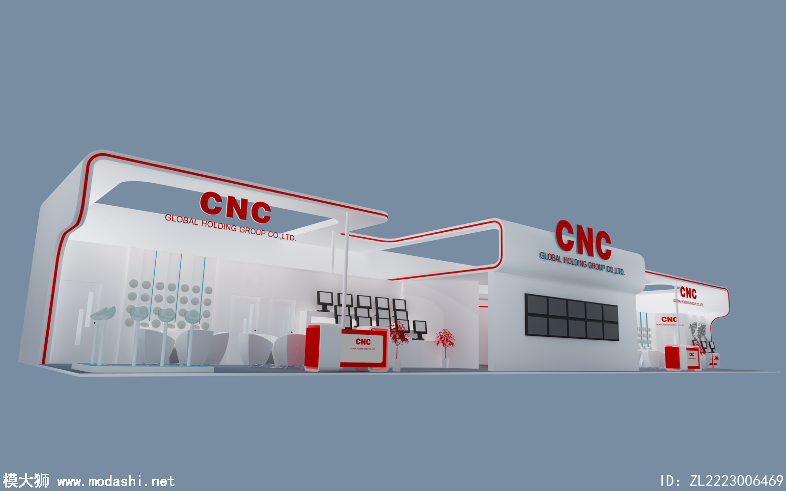 CNC展台模型