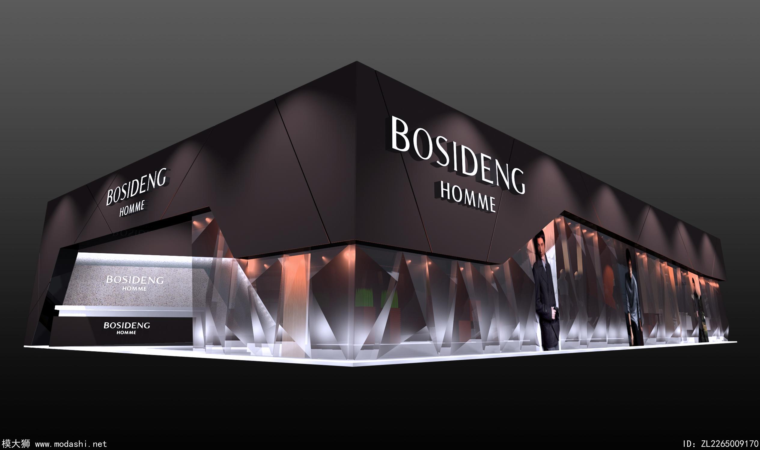 BOSIDENG展台模型