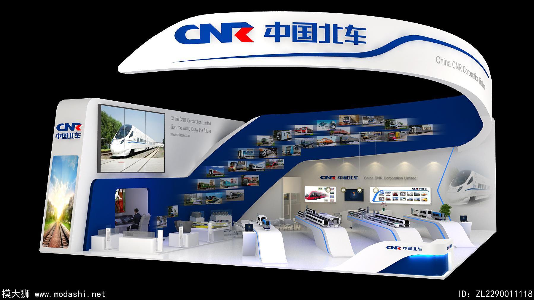 中国北车展台模型
