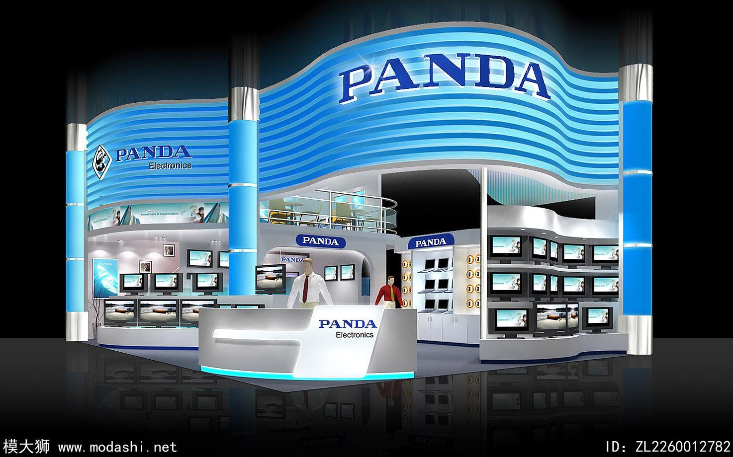 panda展台模型