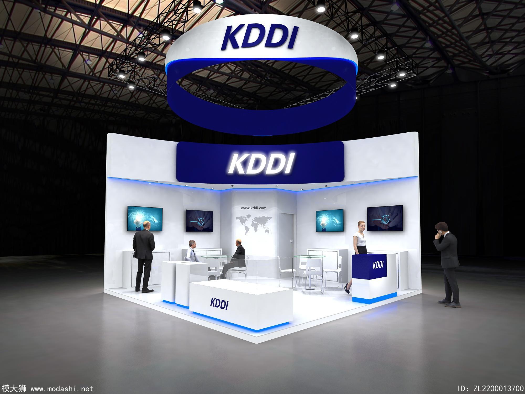 KDDI展臺(tái)3D模型