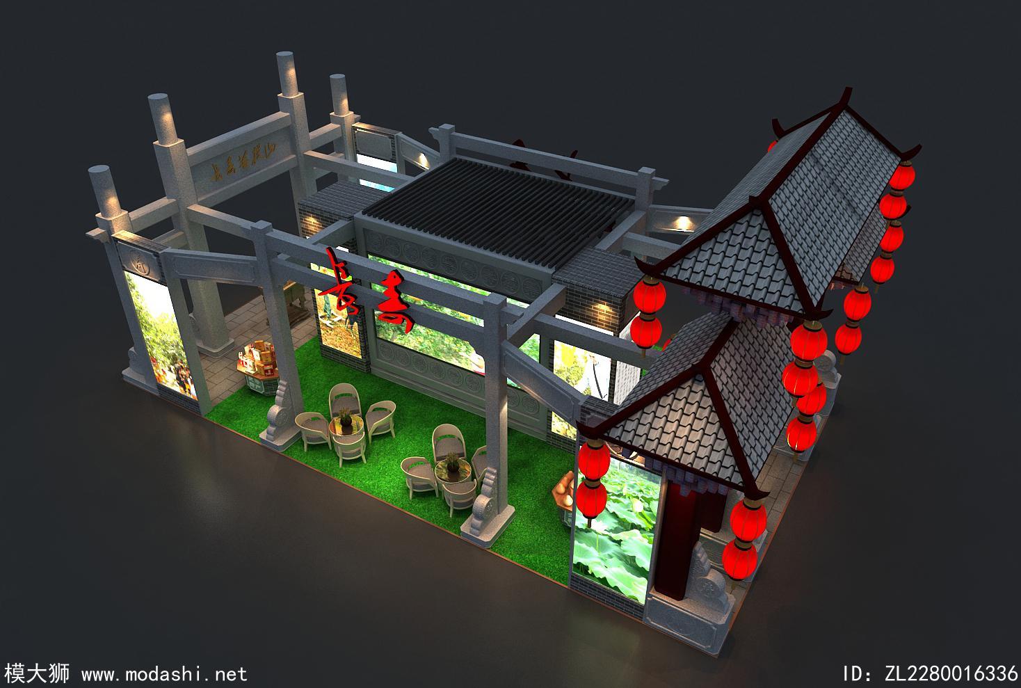 中国西部旅游展厅模型