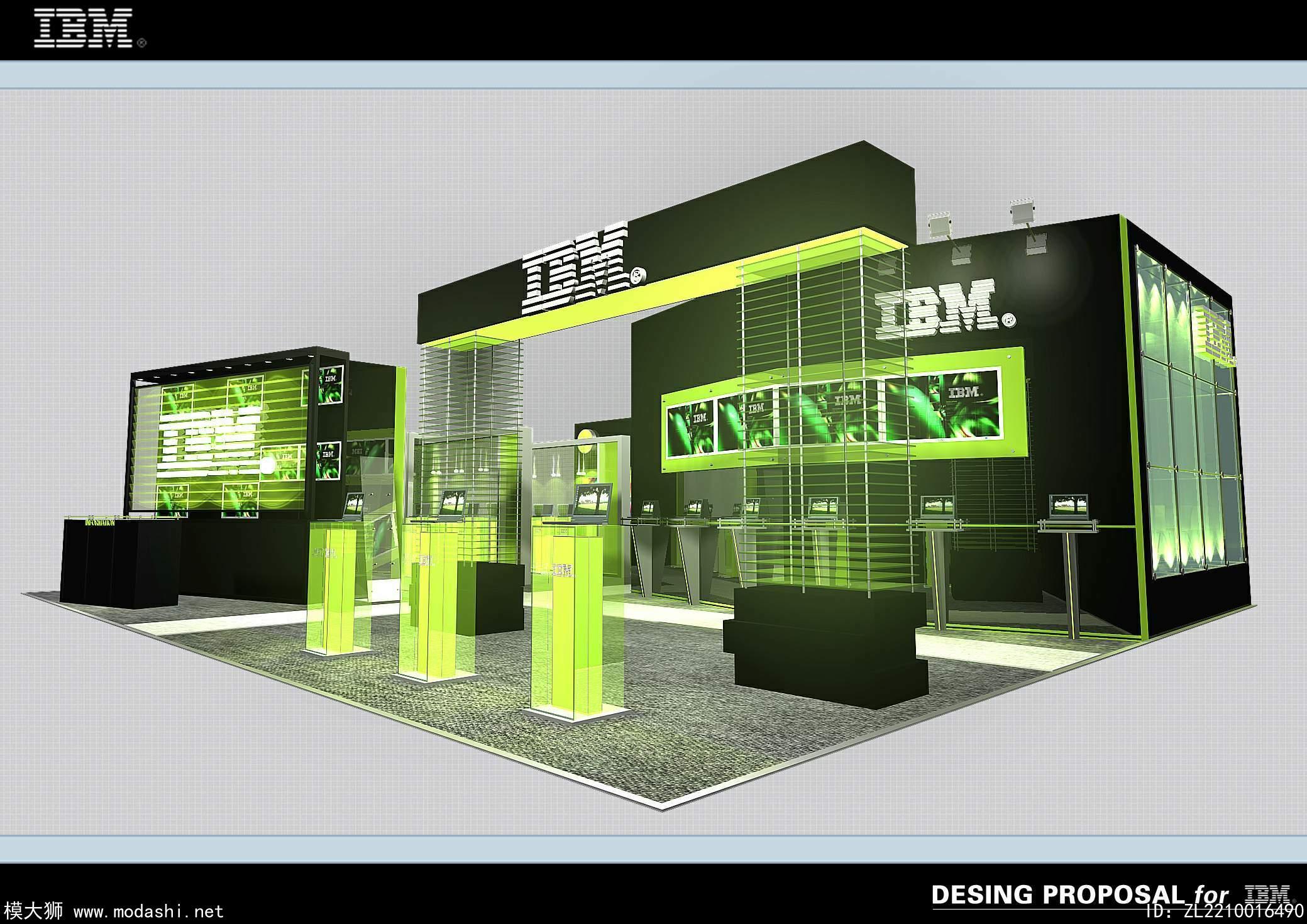 IBM展台模型