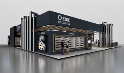 EDIC Caracal exhibition stand-UAE素材照片