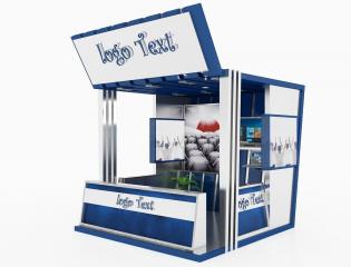 Kiosk Partition Booth A127