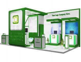 Booth Exhibition Stand a589b 3D model