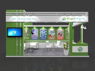 Exhibition Booth 3D Model - 6x3 mtr