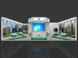 Exhibition Booth 3D Model - 10x10 mtr