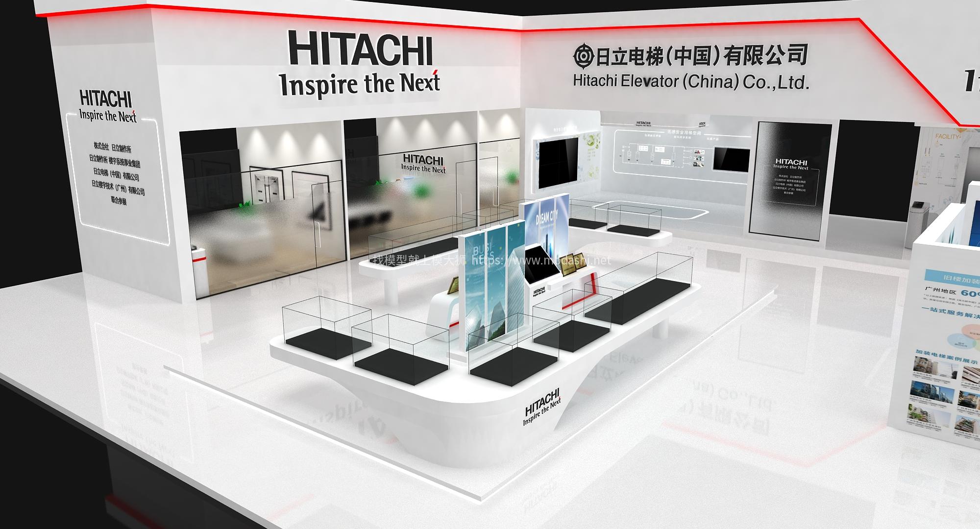 日立HITACHI展台模型