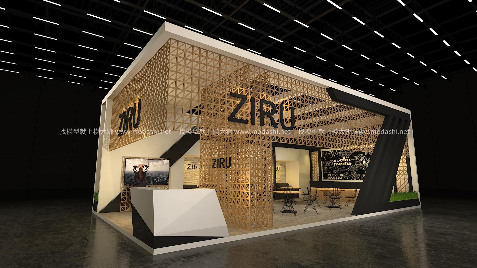 ZIRU展台3d模型