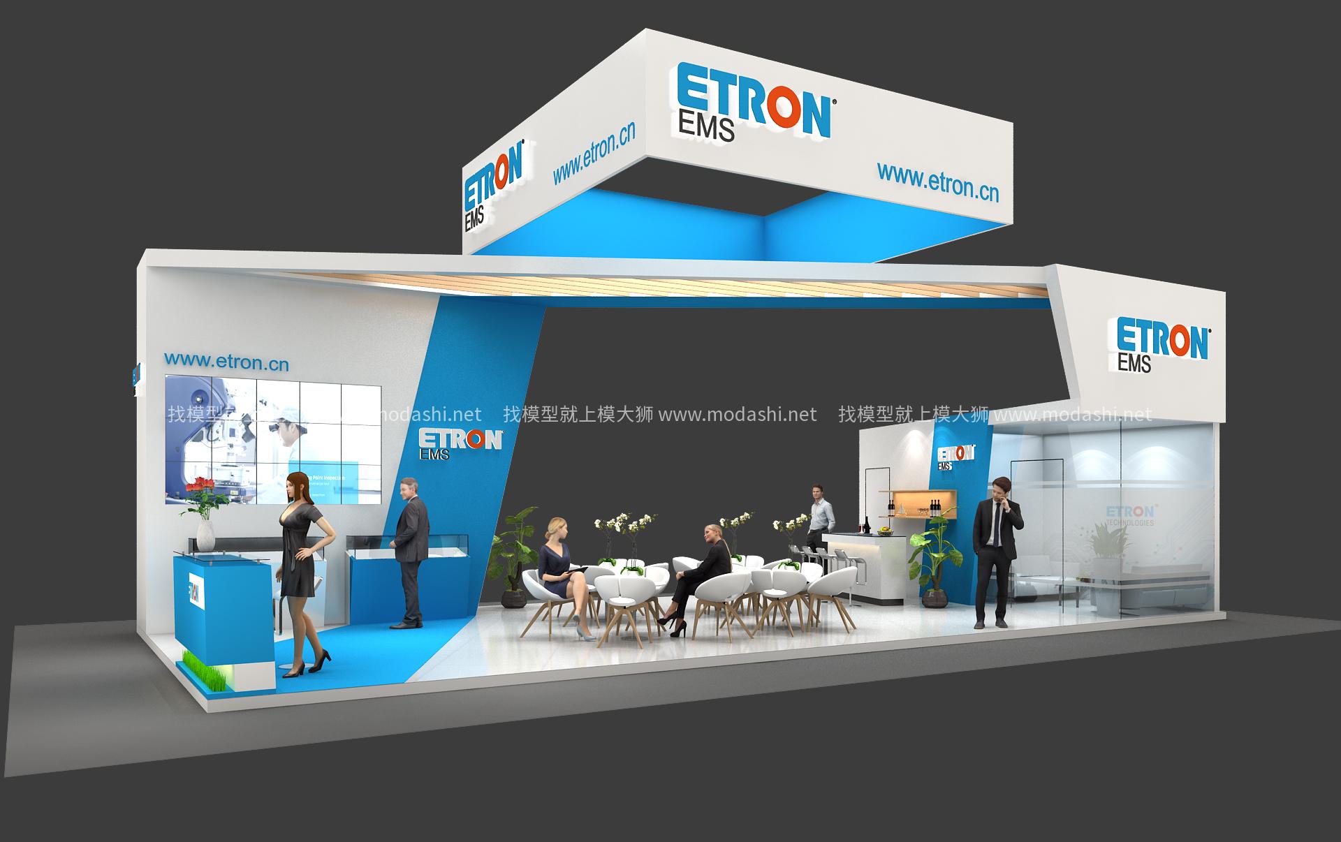 ETRON慕尼黑電子展展臺模型