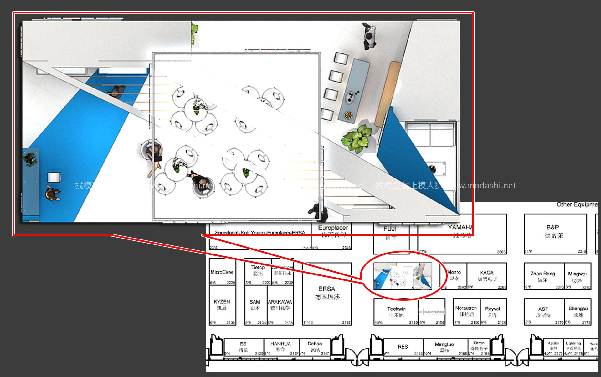 ETRON慕尼黑電子展展臺模型