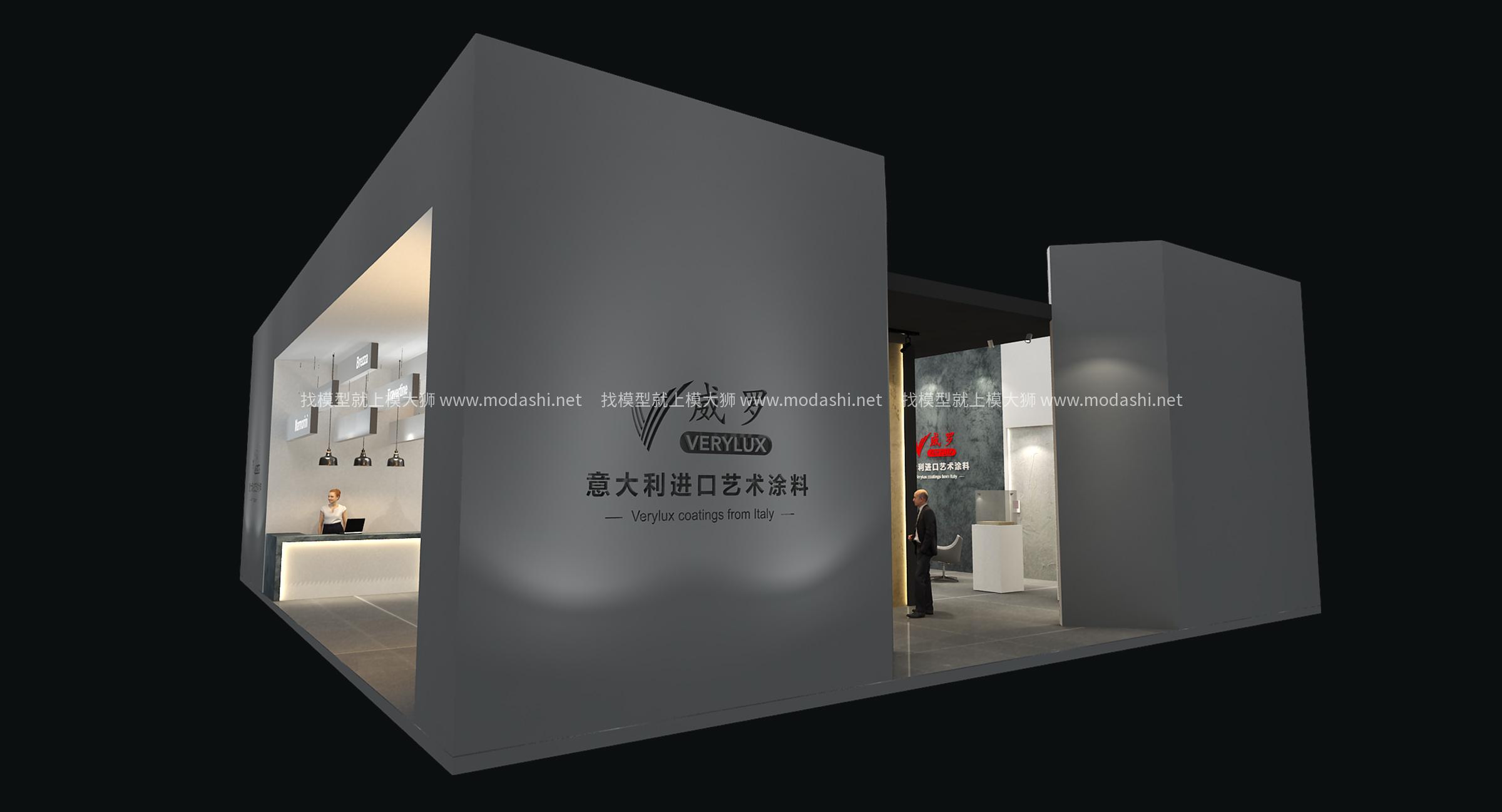 威羅展臺(tái)3d模型