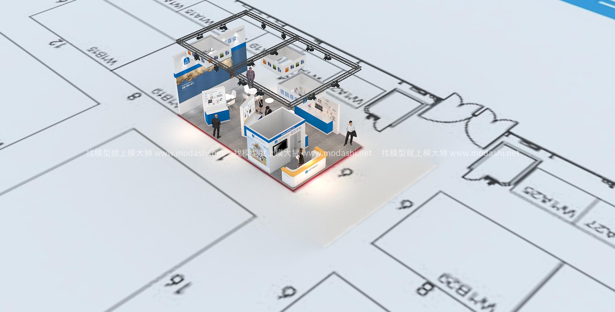 德国菲索展台模型