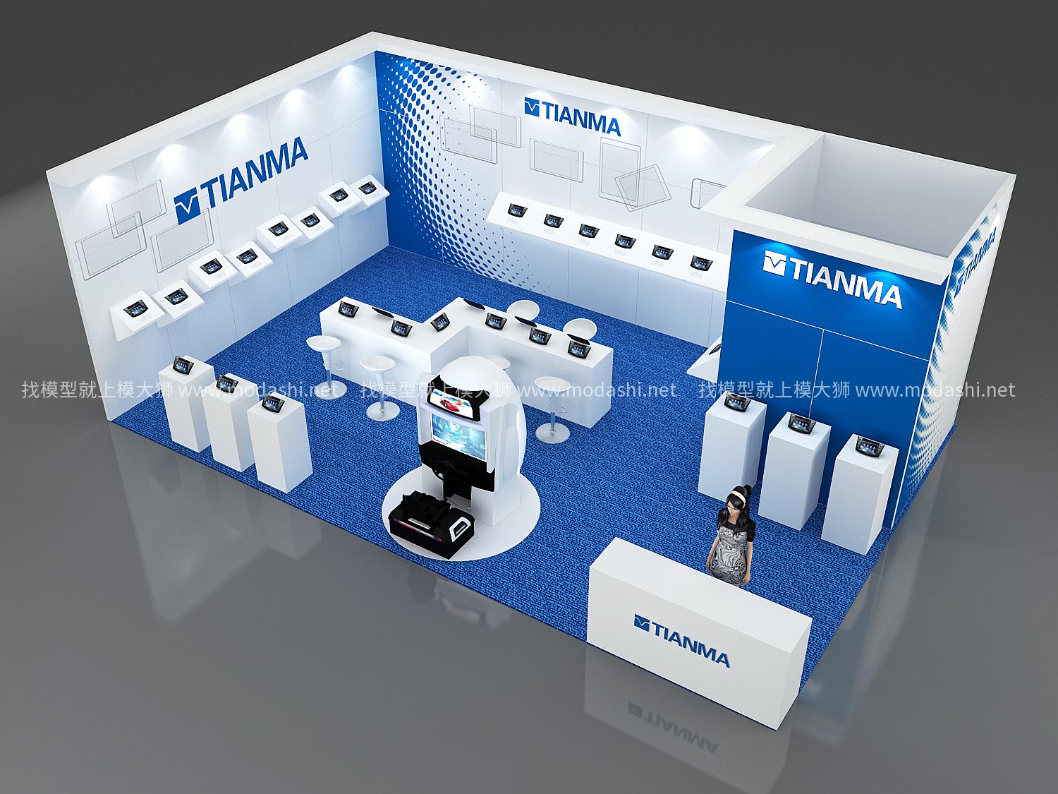 TIANMA展台模型设计