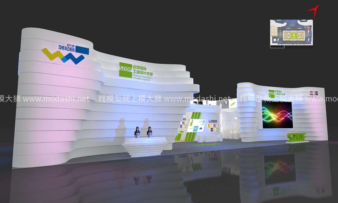 深圳展团3D模型