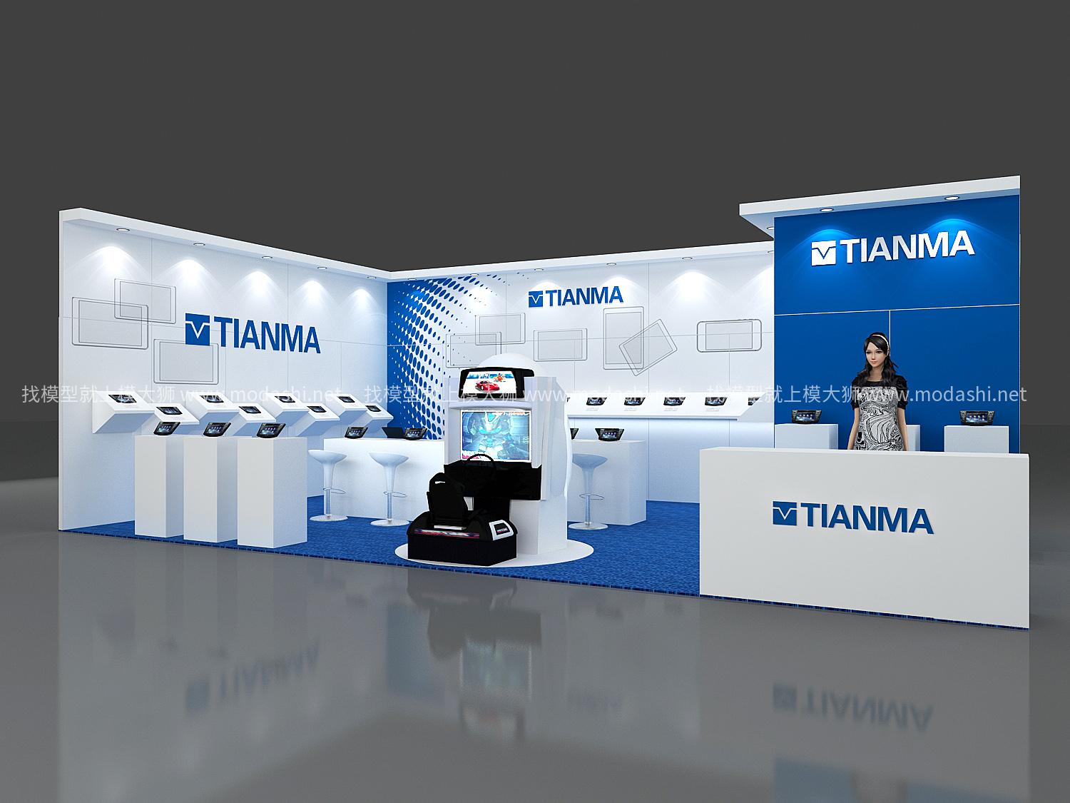 TIANMA展台模型设计