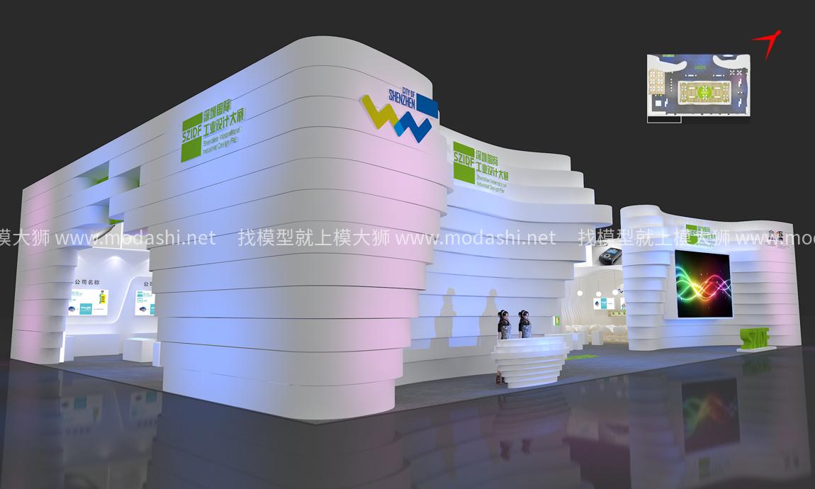 深圳展团3D模型