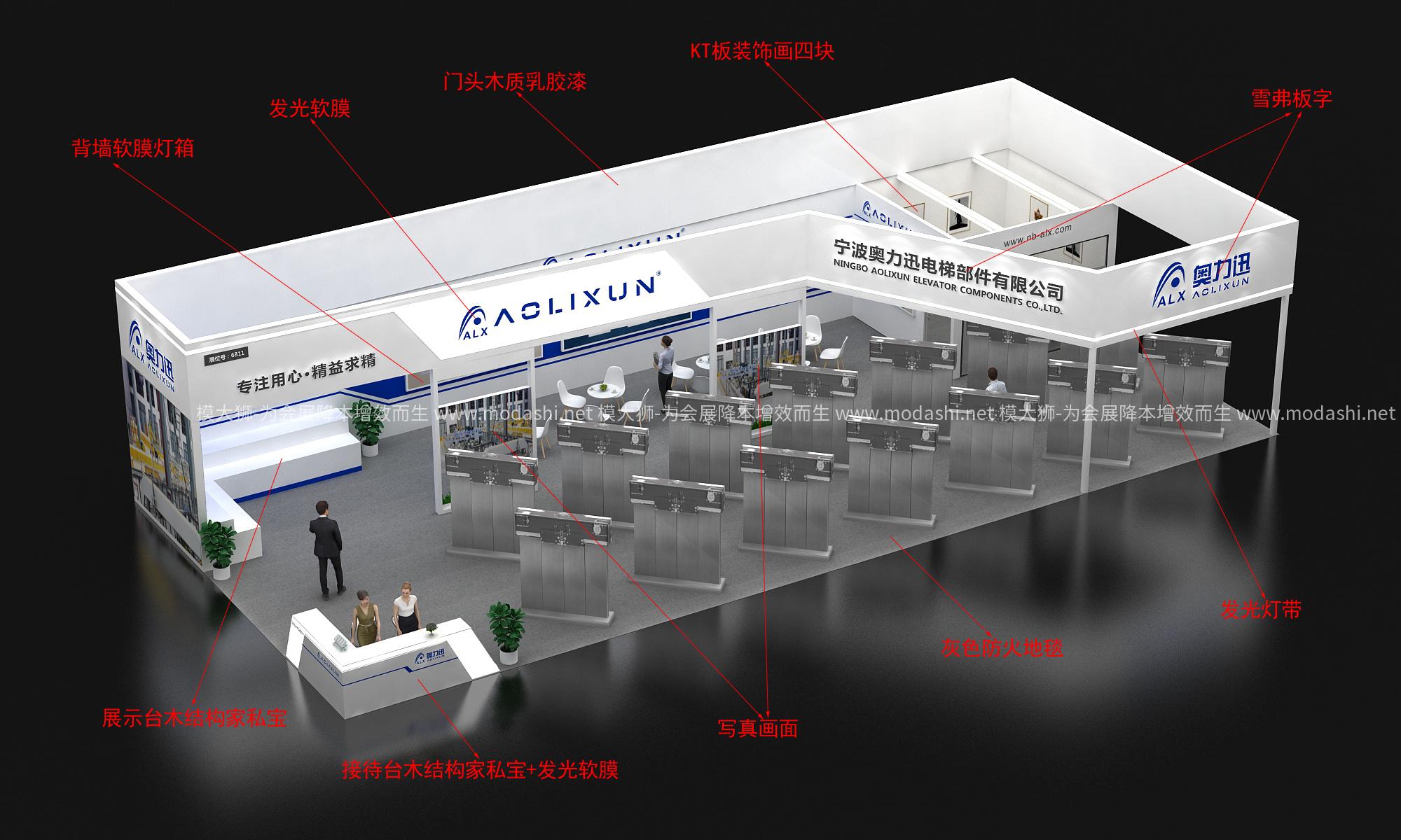 奧利訊展臺模型