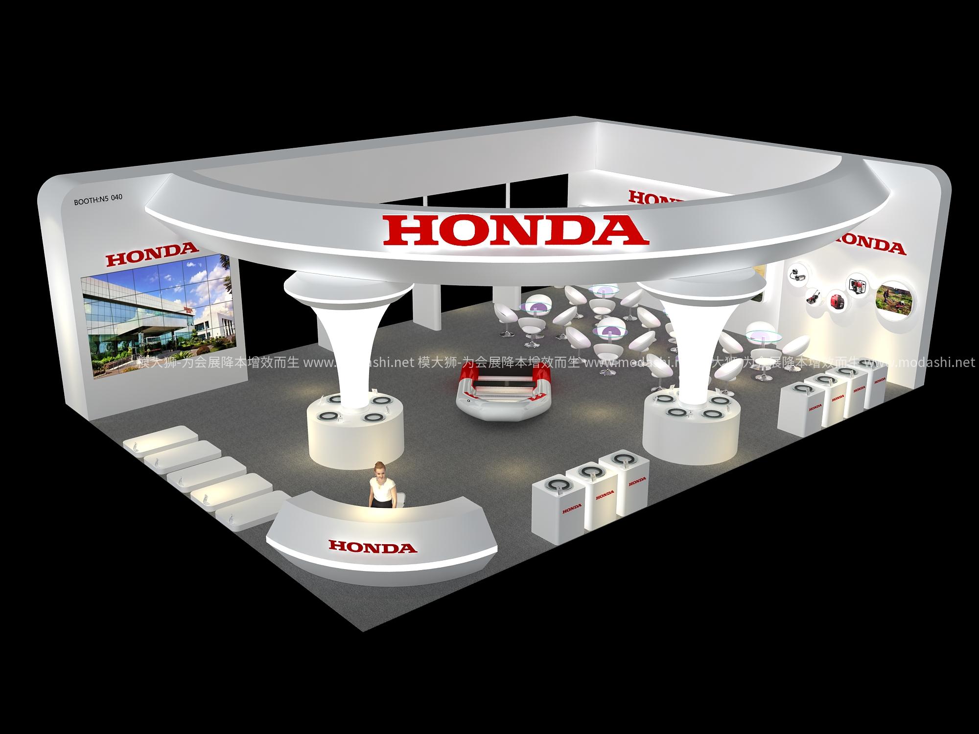 HONDA展台模型