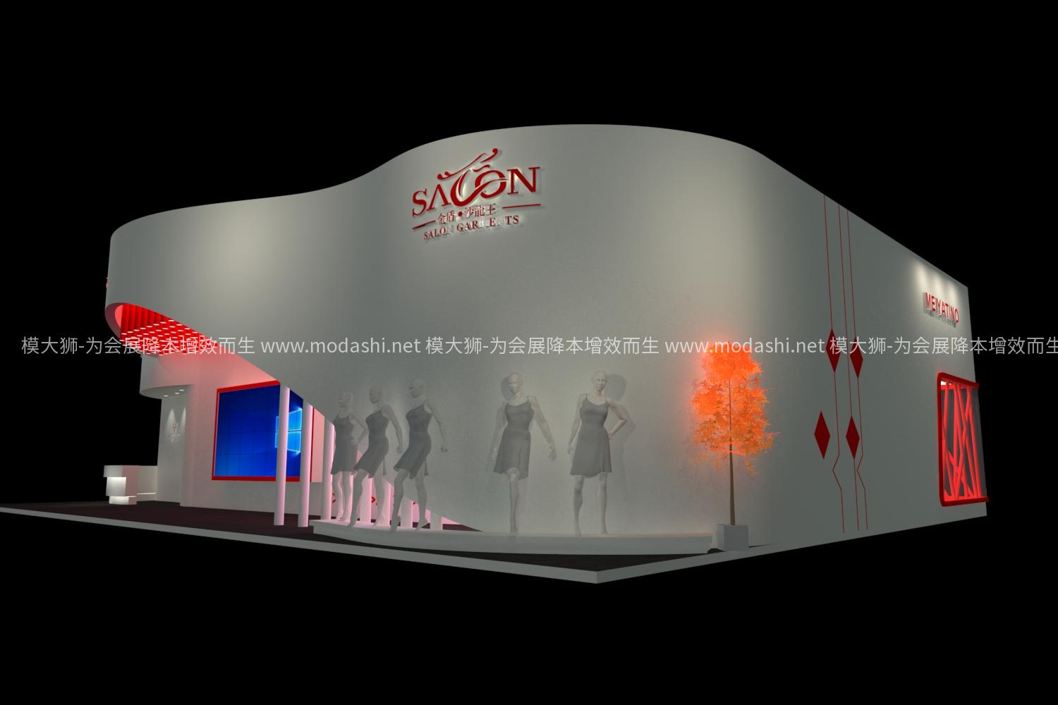 現(xiàn)代展臺展示展臺3D模型