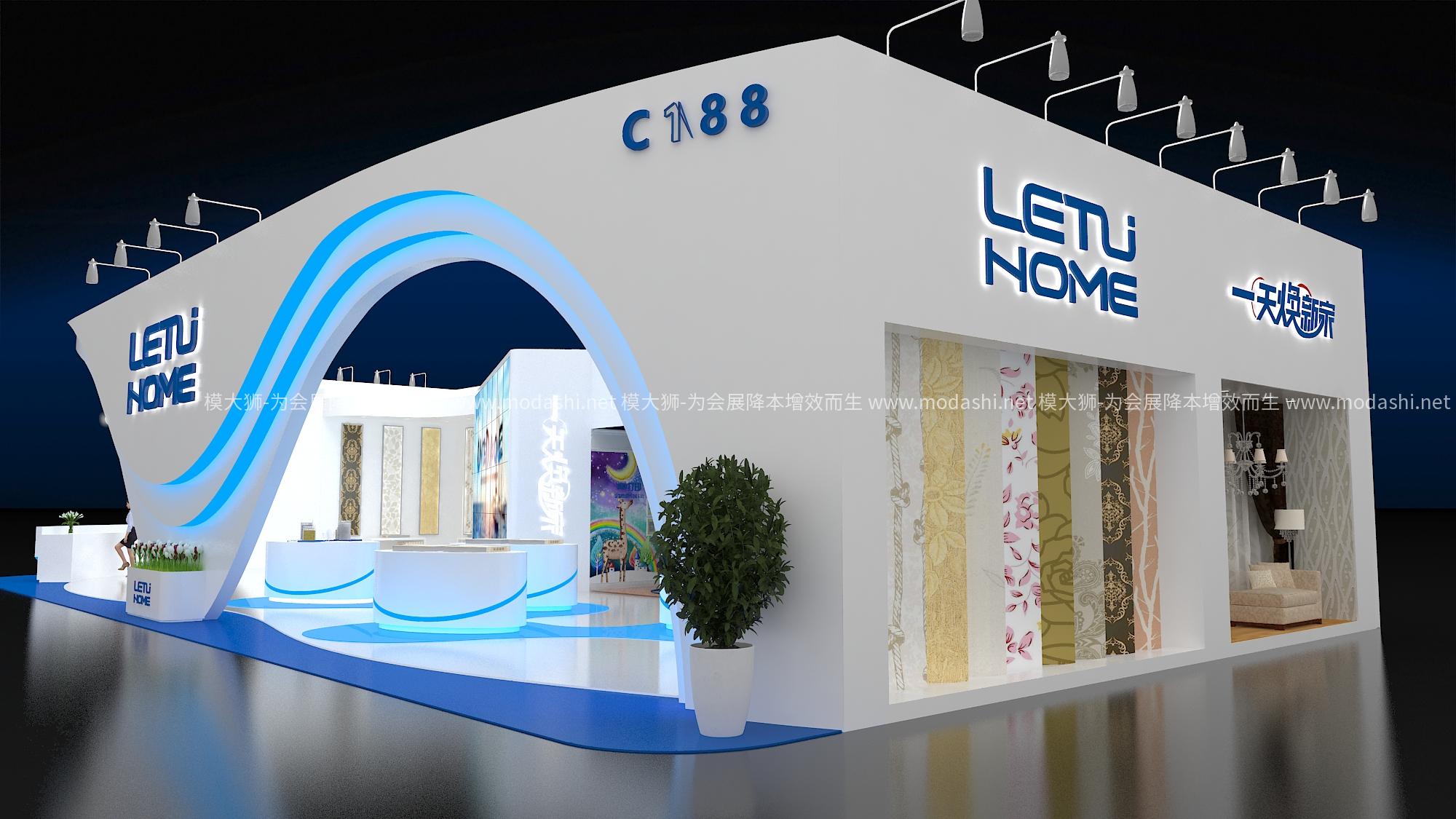 letunome展示展臺模型