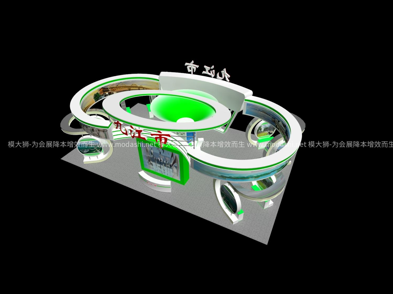 現(xiàn)代展臺(tái)展示展臺(tái)模型