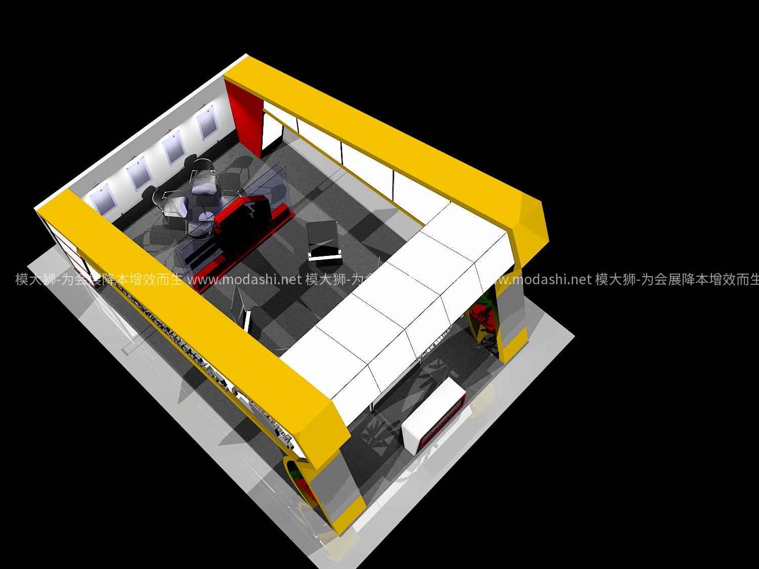 現(xiàn)代展臺展示展臺模型