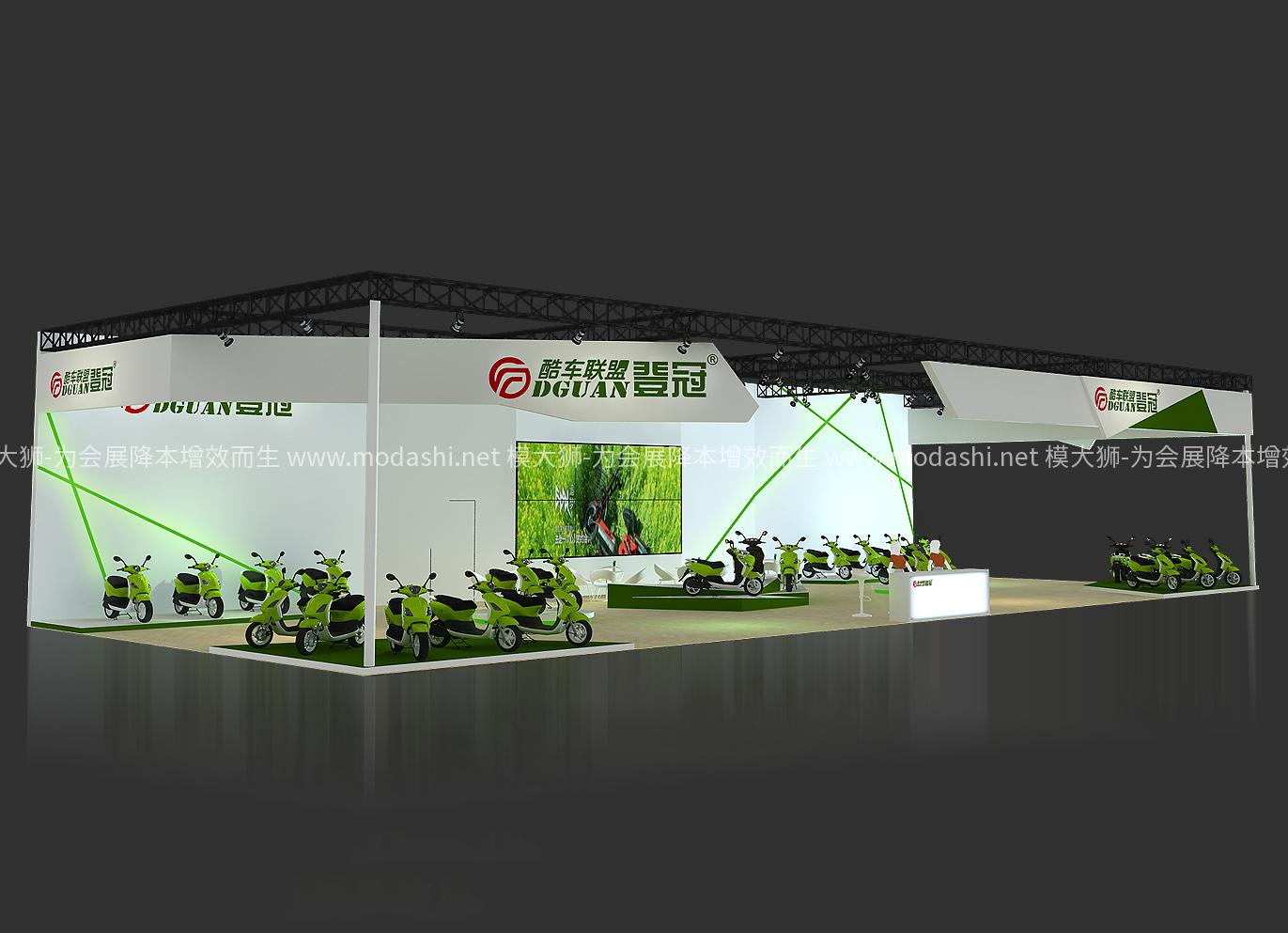 登冠展示展台模型