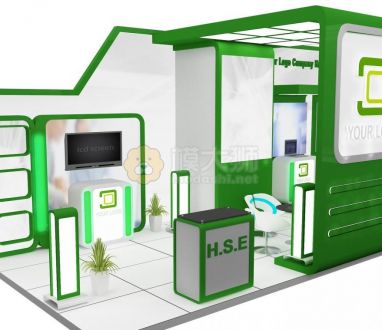 Booth Exhibition Stand a589b 3D model