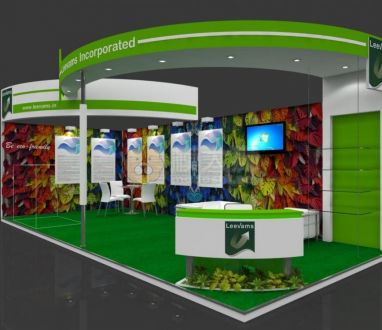 Exhibition Booth 3D Model - 9x4 mtr