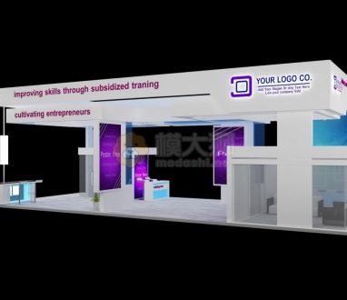 3D Booth Exhibition Stand a539