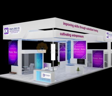 3D Booth Exhibition Stand a539