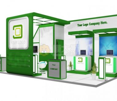 Booth Exhibition Stand a589b 3D model