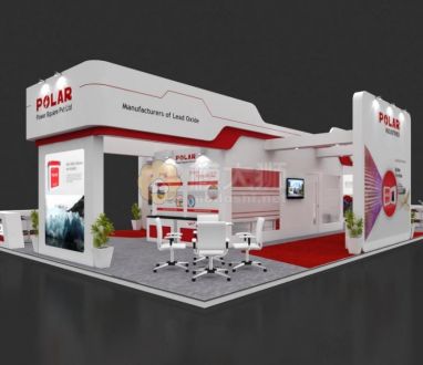 Exhibition Booth 3D Model - 15x9 mtr