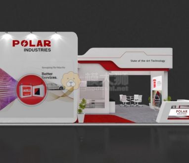 Exhibition Booth 3D Model - 15x9 mtr