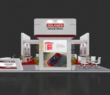 Exhibition Booth 3D Model - 15x9 mtr